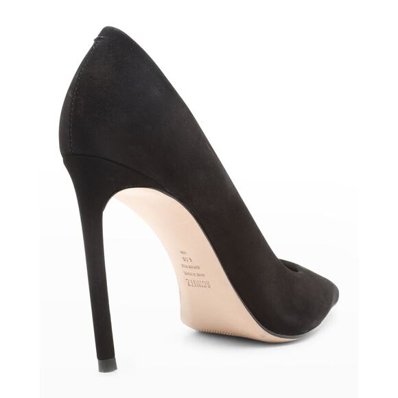 Schutz Acamurcados Preto Stiletto pump in Black suede Size 5 - Picture 3 of 4